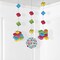 36/Case Bulk Block Bash "Happy Birthday" Toy Blocks Hanging Decorations